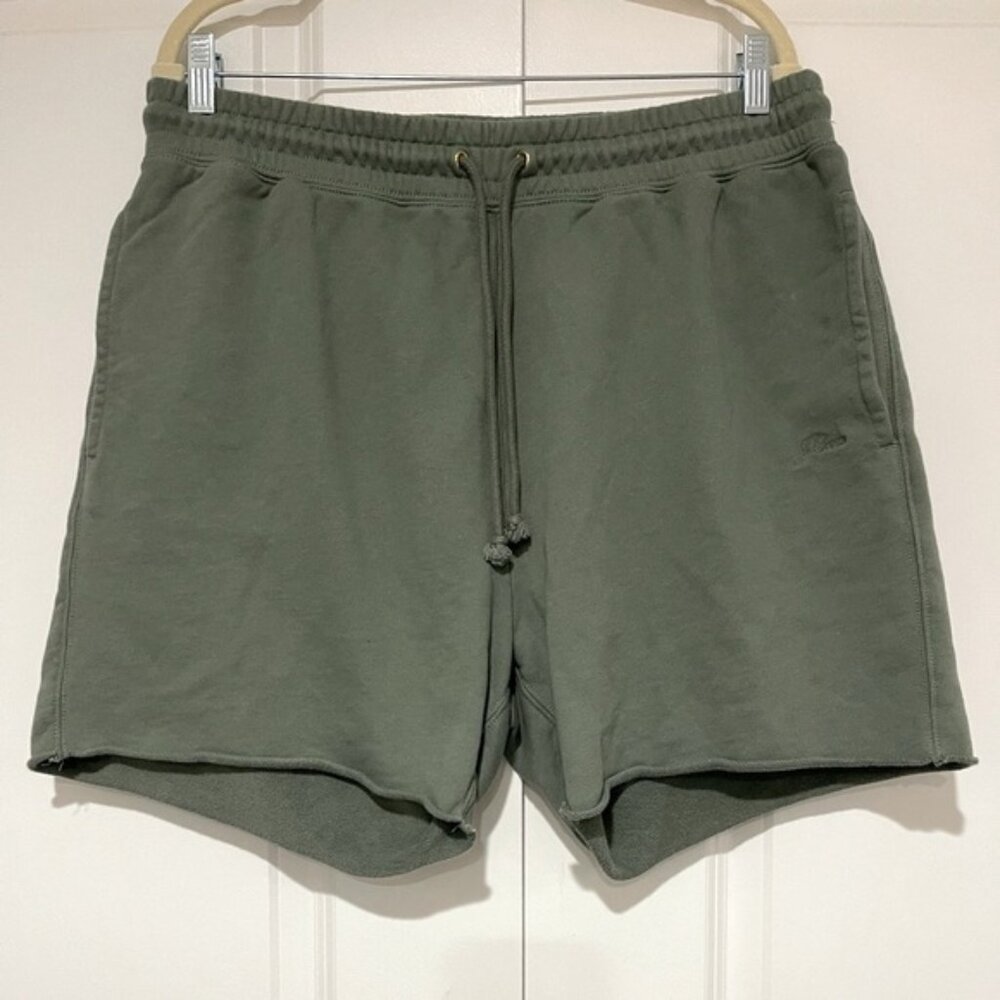 J.Crew NWOT University terry long lightweight cutoff shorts with Crew Logo sz L